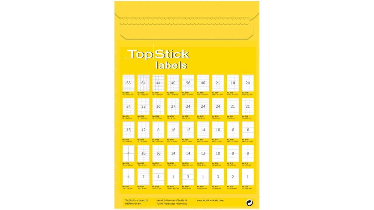 Etiket TopStick 8773 99.1x57mm wit 1000 stuks