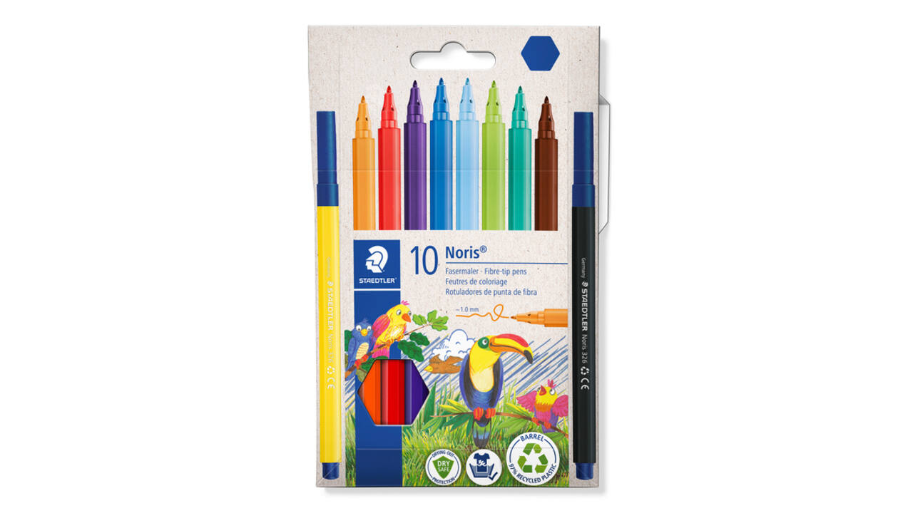 Kleurstift Staedtler Noris 326 kartonnen etui 10 kleuren