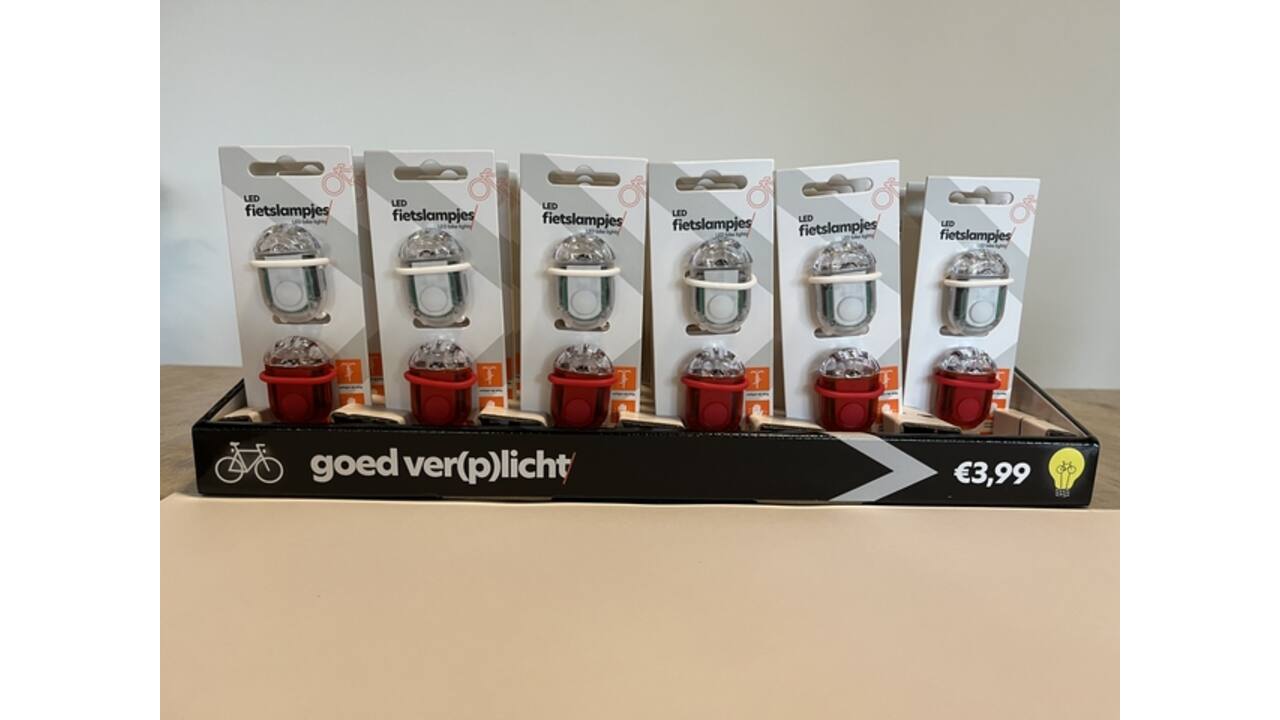 Fietslampje voor en achter
