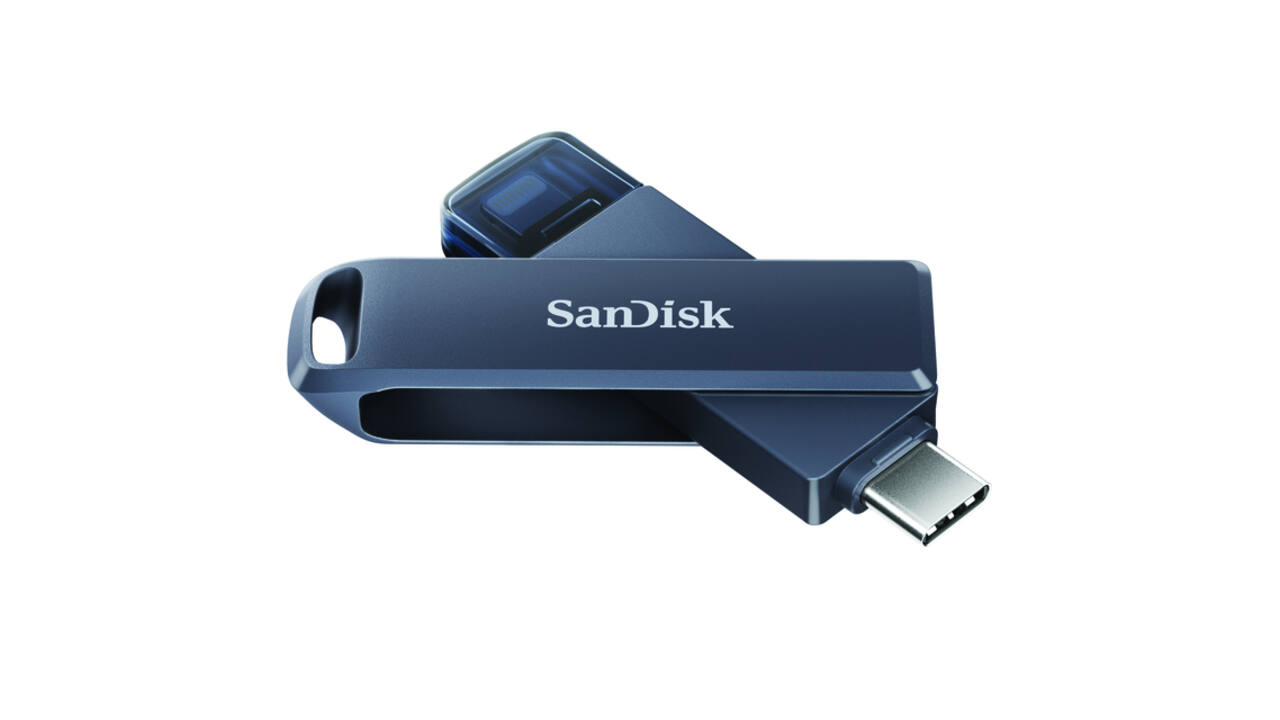 Phone Drive 128GB lightning- USB-C blauw