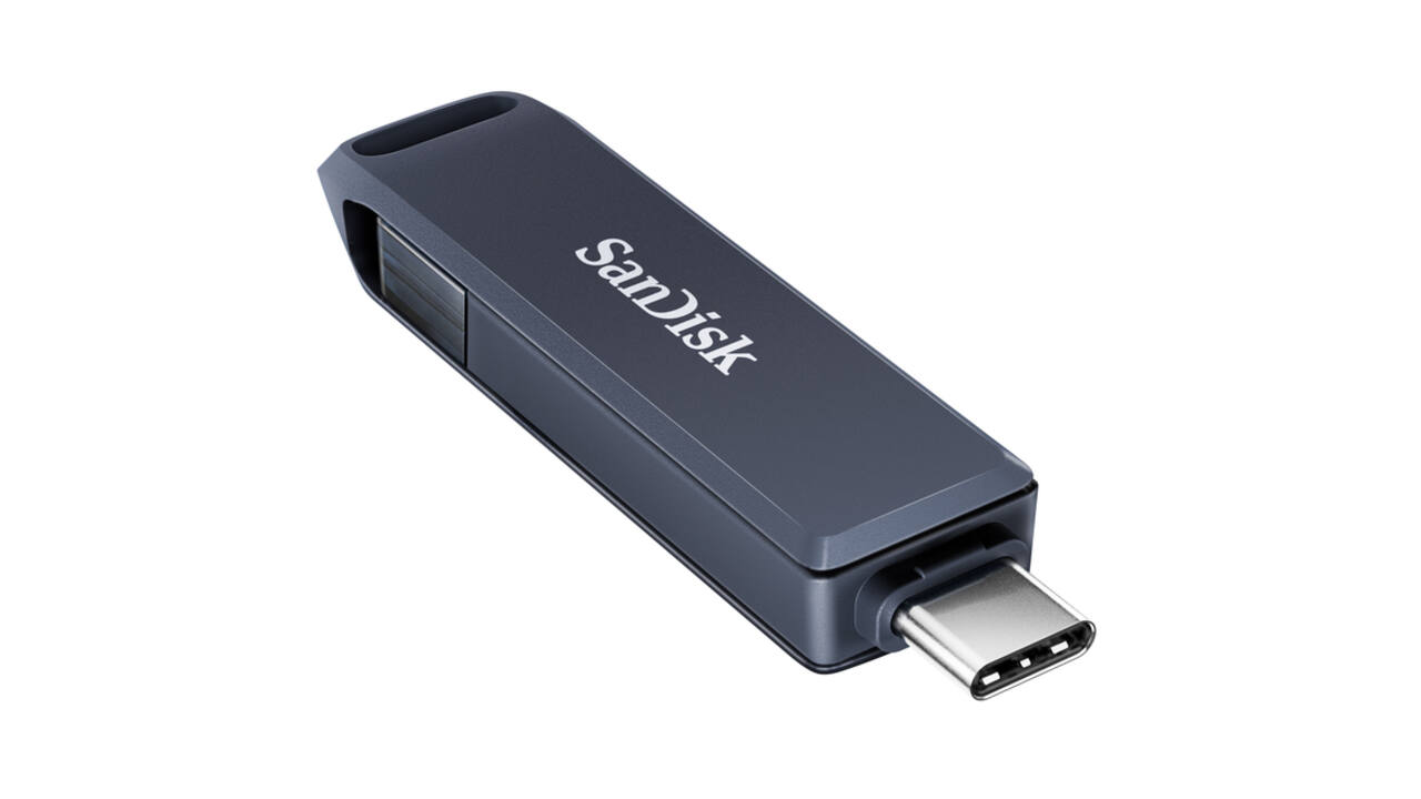 Phone Drive 64GB lightning- USB-C blauw