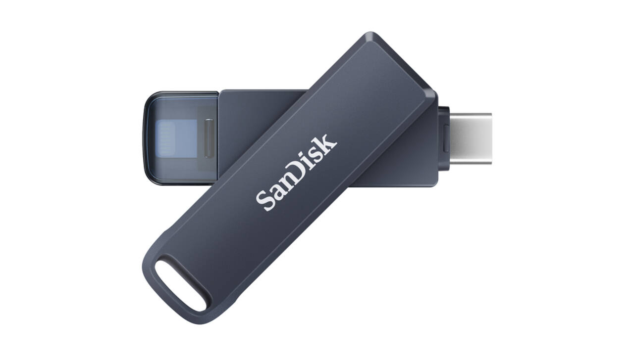 Phone Drive 256GB lightning- USB-C blauw