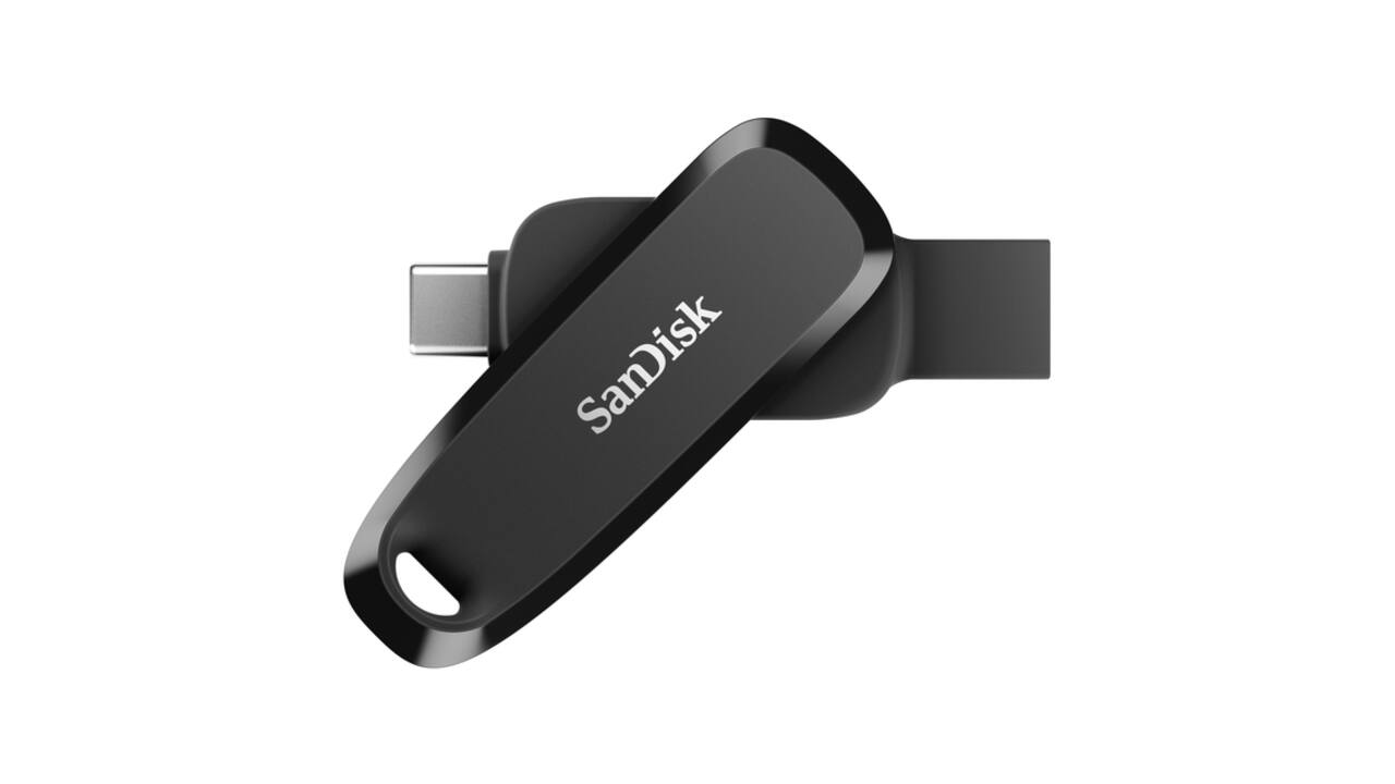 Phone Drive 128GB USB-C 3.2 USB-A zwart