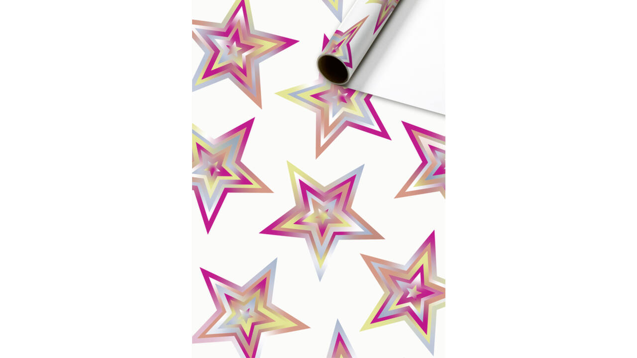 Inpakpapier Stewo Dazzling Yule 200x70cm assorti