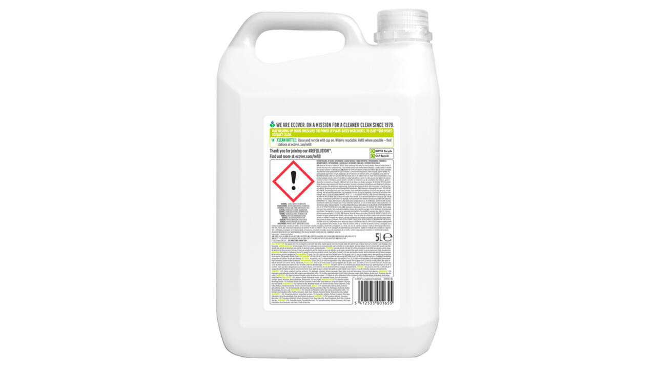 Afwasmiddel Ecover citroen & aloë vera navulling 5L