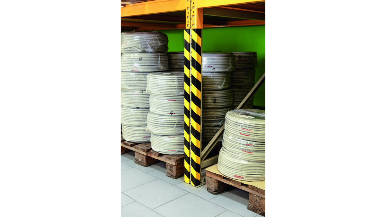 Beschermingsprofiel Durable C35 hoek 1m geel zwart