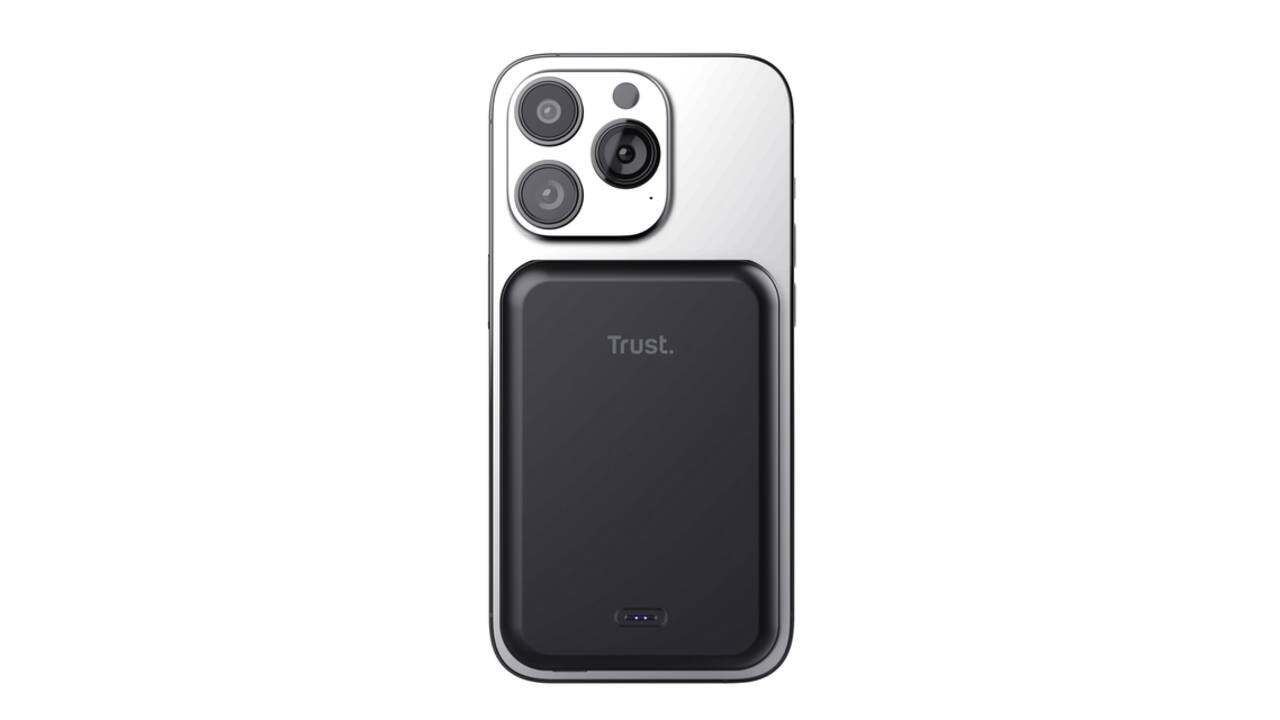 Powerbank Trust Magnetic draadloos 5000MAH zwart