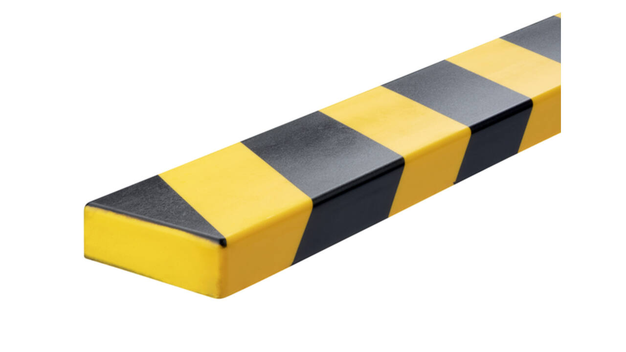 Beschermingsprofiel Durable S20 recht 1m geel zwart
