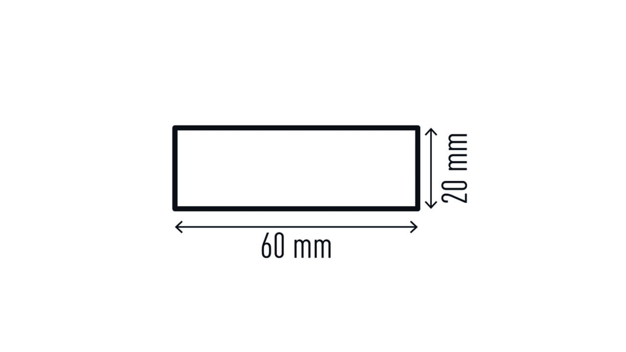 Beschermingsprofiel Durable S20 recht 1m geel zwart