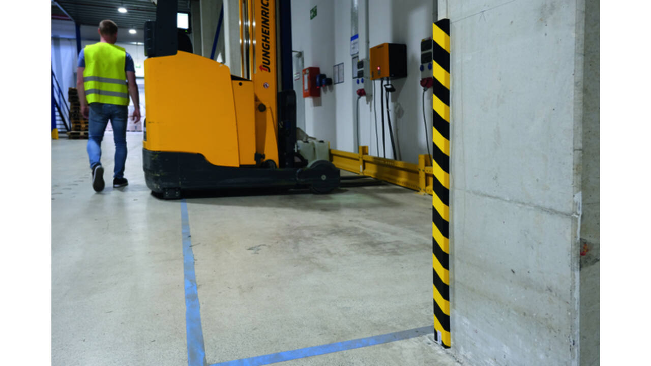 Beschermingsprofiel Durable S20 recht 1m geel zwart