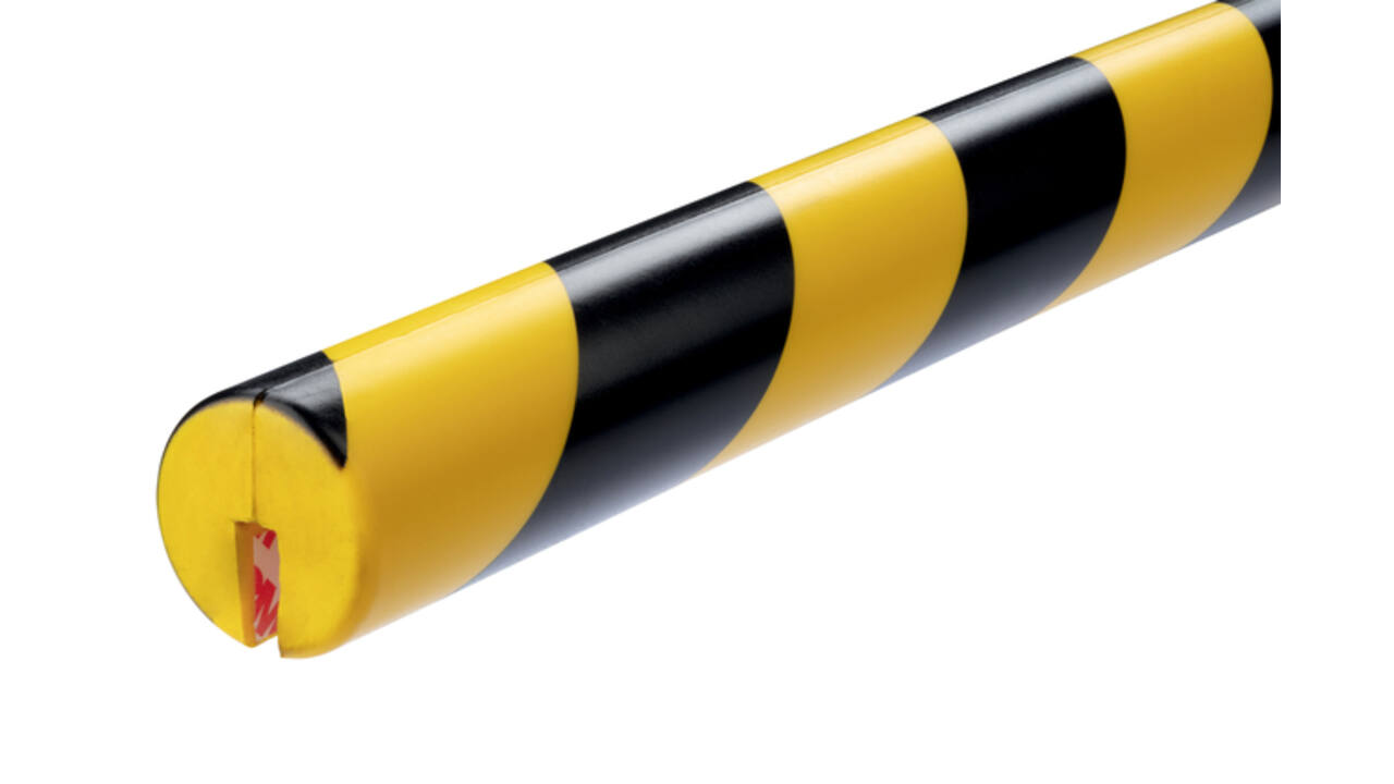 Beschermingsprofiel Durable E8R hoek 1m geel zwart