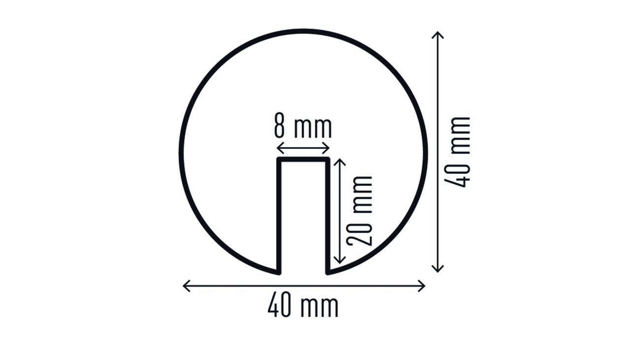 Beschermingsprofiel Durable E8R hoek 1m geel zwart
