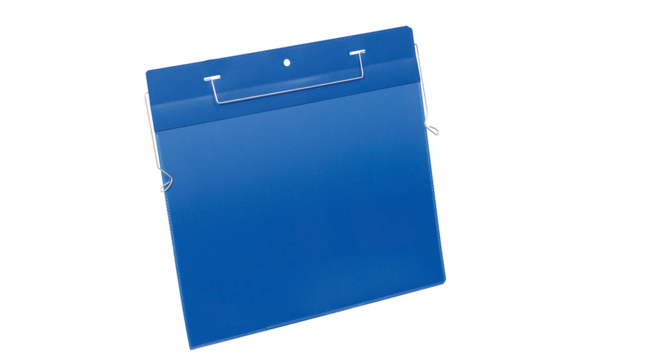 Documenthoes Durable A4 met ophangbeugel liggend blauw 50 stuks
