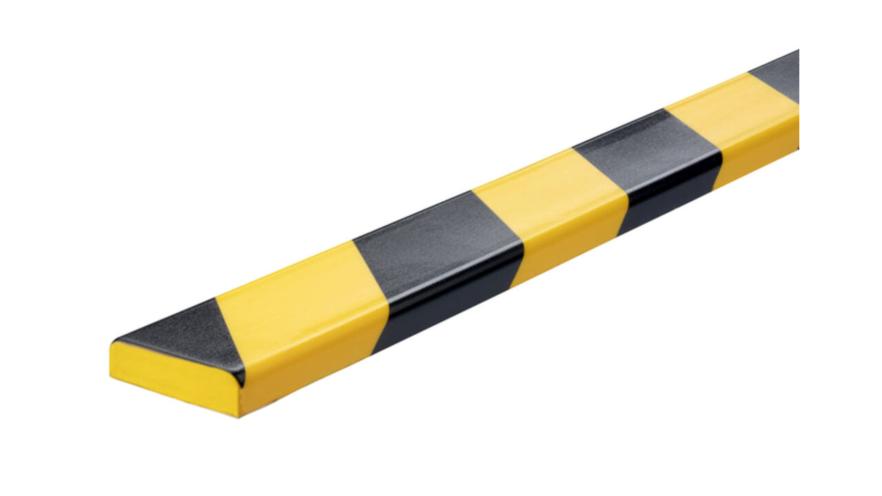 Beschermingsprofiel Durable S10 recht 1m geel zwart