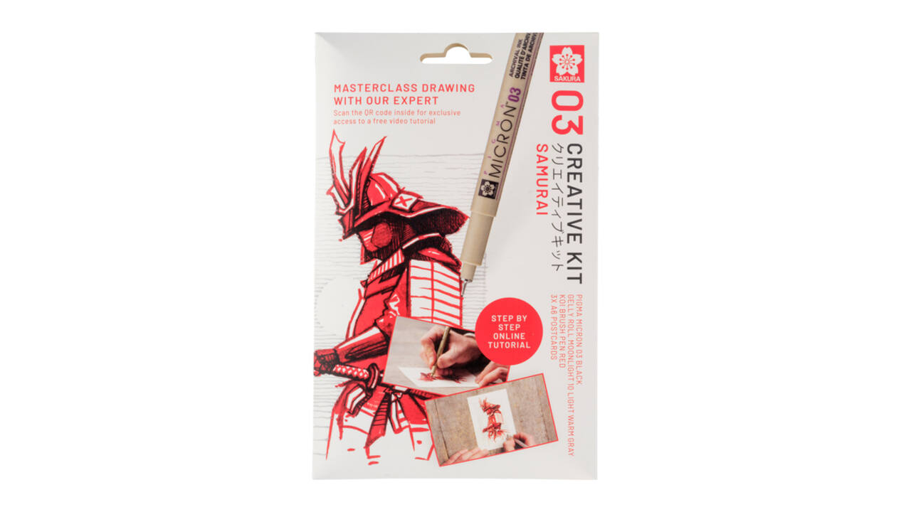 Tekenset Sakura Creative Kit Samurai 6 stuks