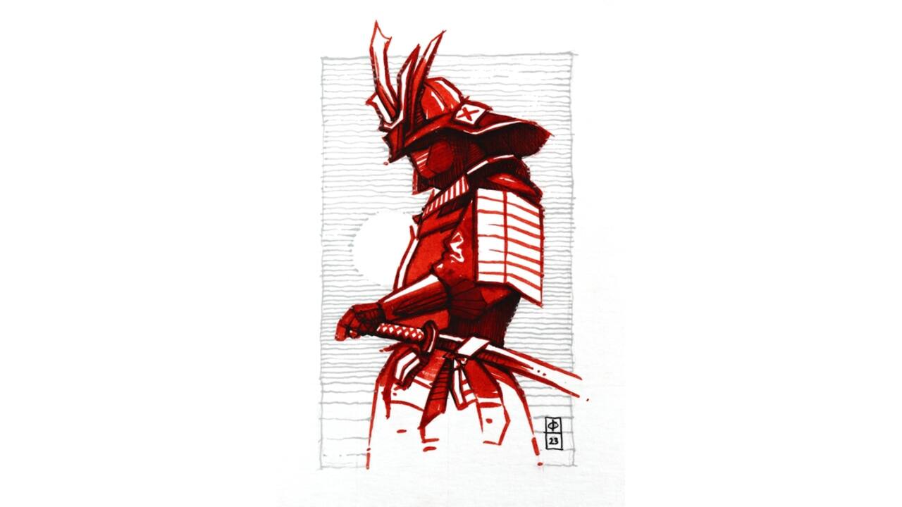 Tekenset Sakura Creative Kit Samurai 6 stuks