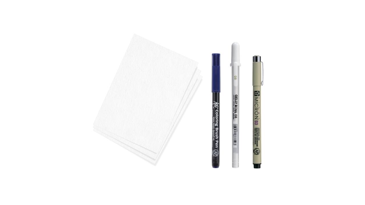 Tekenset Sakura Creative Kit Kanagawa 6 stuks