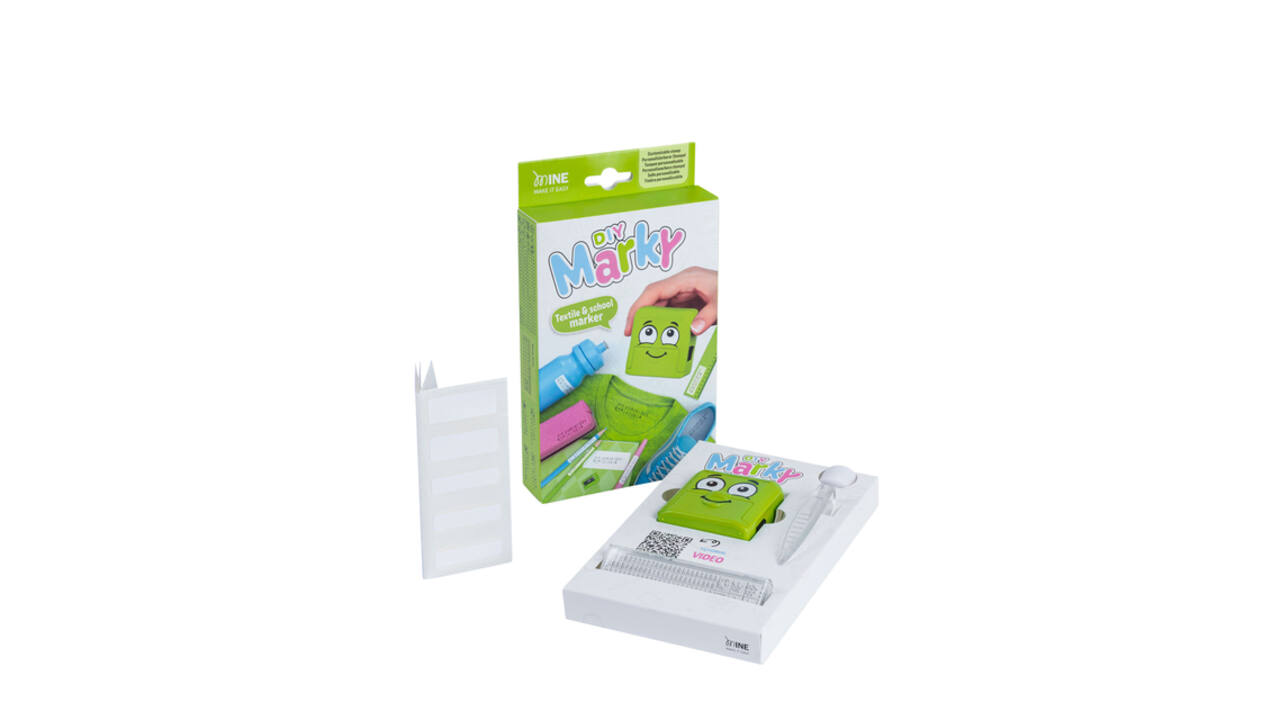 Textielstempel Colop Marky personaliseerbaar groen
