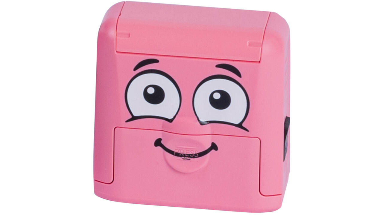 Textielstempel Colop Marky personaliseerbaar roze