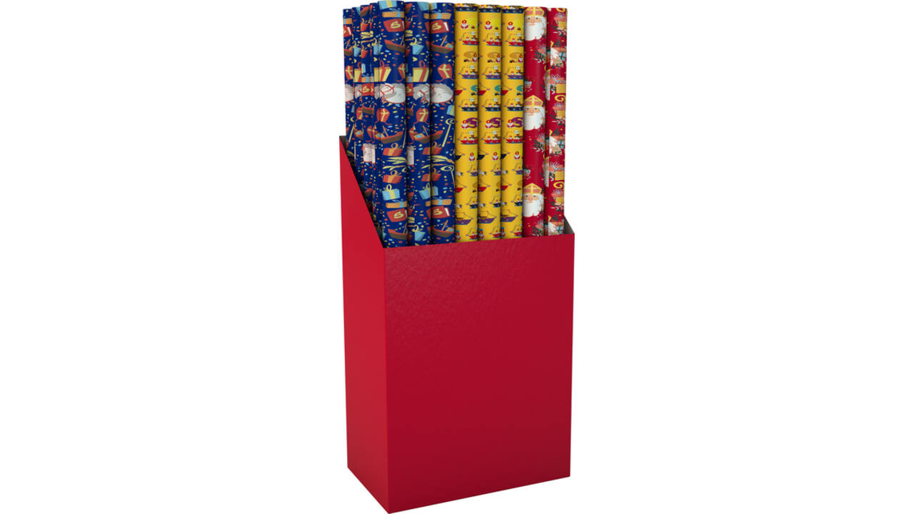 Inpakpapier Sinterklaas 300x100cm assorti