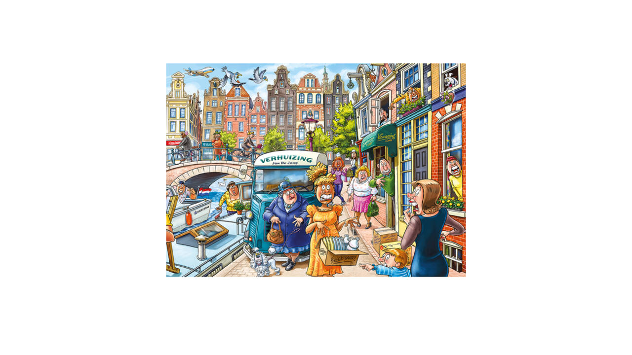 Puzzel Wasgij Original 45 Verhuisdag! 1000st