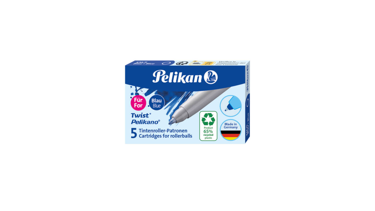 Rollerpenvulling Pelikan ECO KM/5 blauw 0,3mm