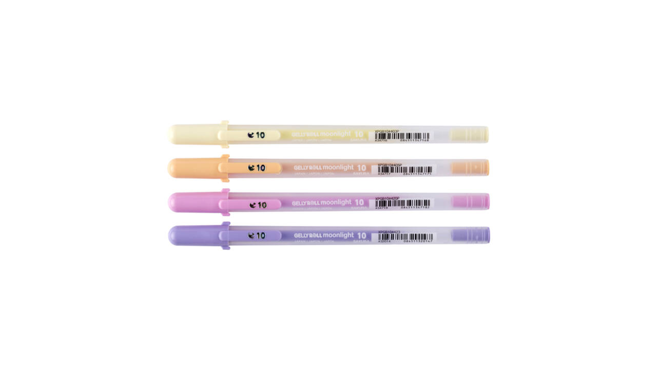 Gelschrijver Sakura Gelly Roll Moonlight 10 sunrise set à 4 kleuren