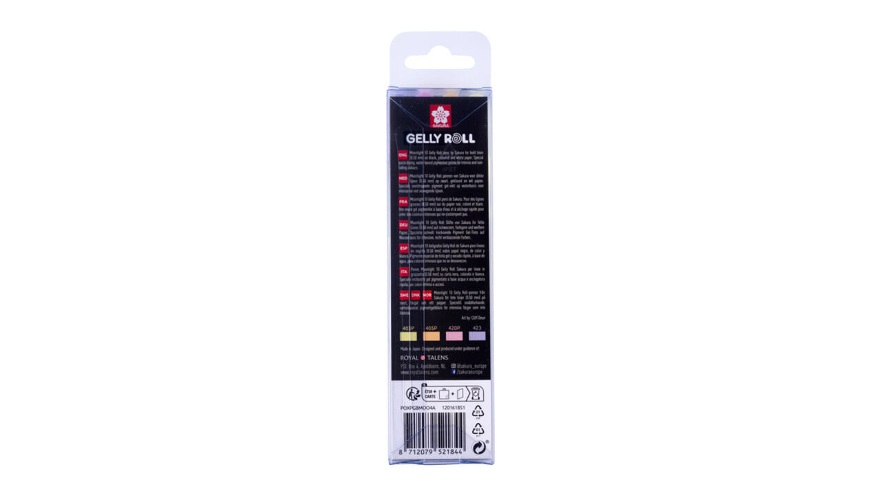 Gelschrijver Sakura Gelly Roll Moonlight 10 sunrise set à 4 kleuren