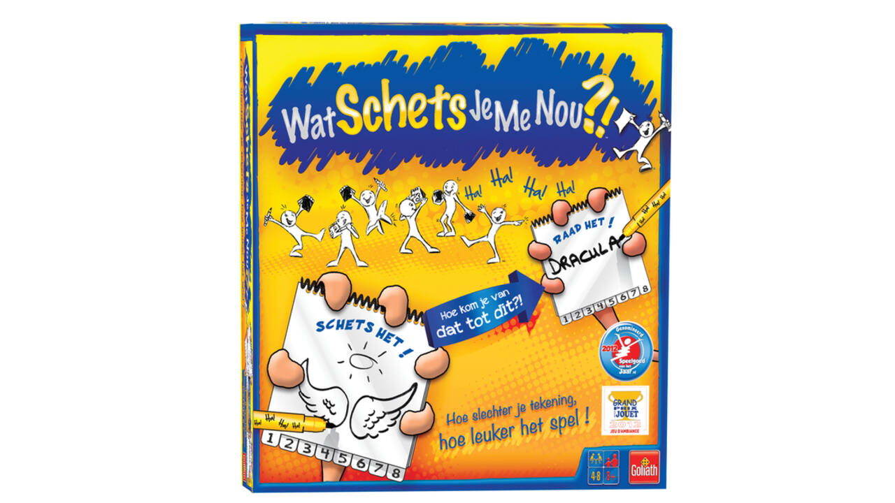 Spel Wat schets je me nou?! 6 spelers