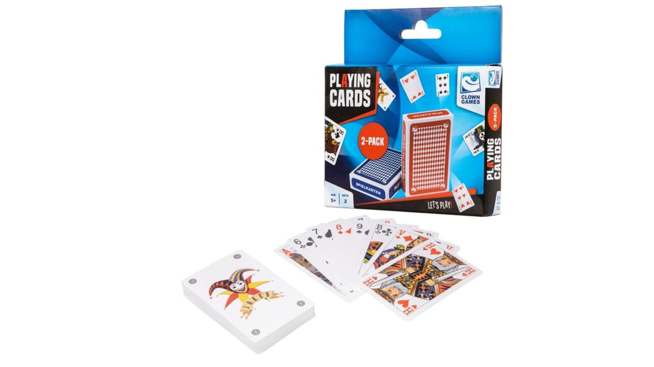 Speelkaarten Clown set van 2