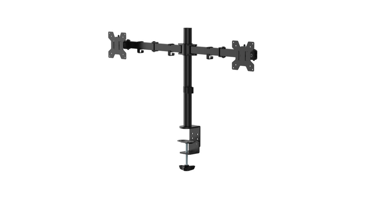 Monitorarm Quantore 2 schermen 17-27 inch zwart