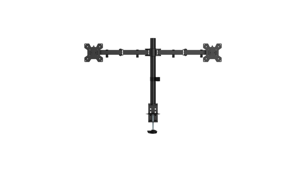 Monitorarm Quantore 2 schermen 17-27 inch zwart