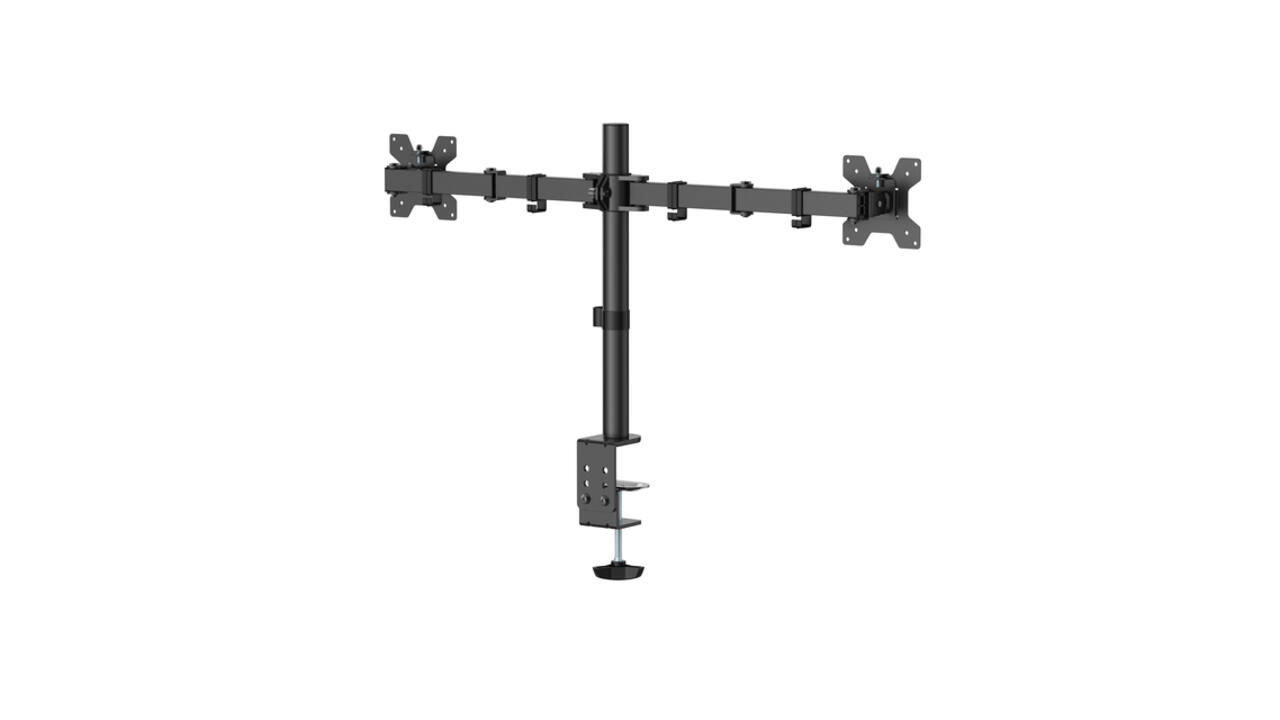 Monitorarm Quantore 2 schermen 17-27 inch zwart