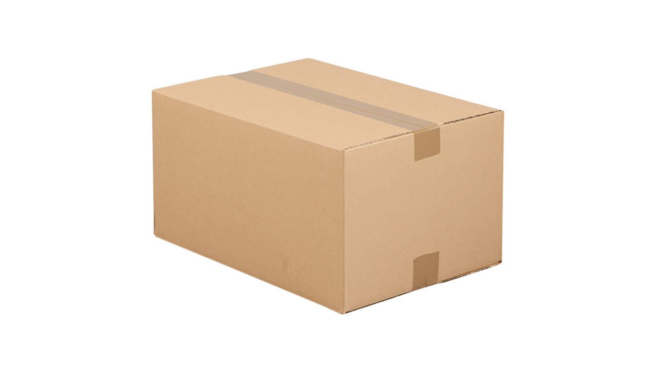 Amerikaanse vouwdoos IEZZY 150x150x150mm B-golf bruin