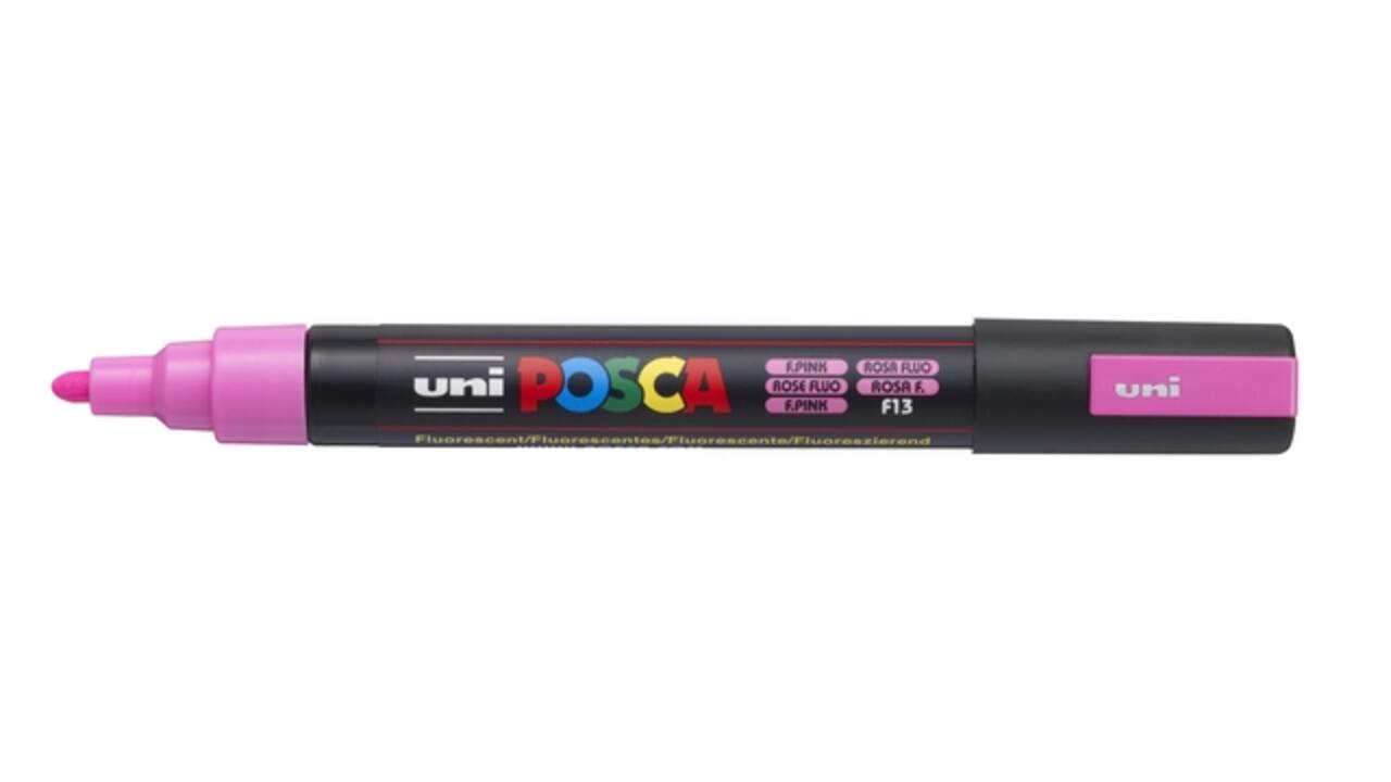 Paintmarker Uni POSCA PC5M medium fluor roze