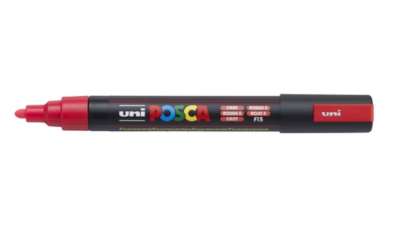 Paintmarker Uni POSCA PC5M medium fluor rood