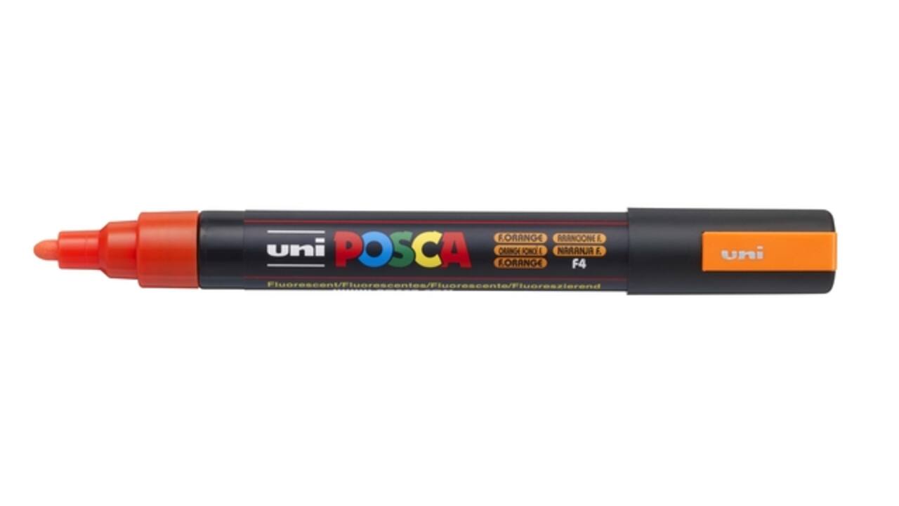 Paintmarker Uni POSCA PC5M medium fluor oranje