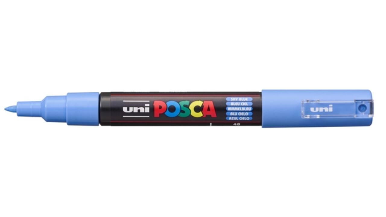 Paintmarker Uni POSCA PC1MC extra fijn hemelsblauw