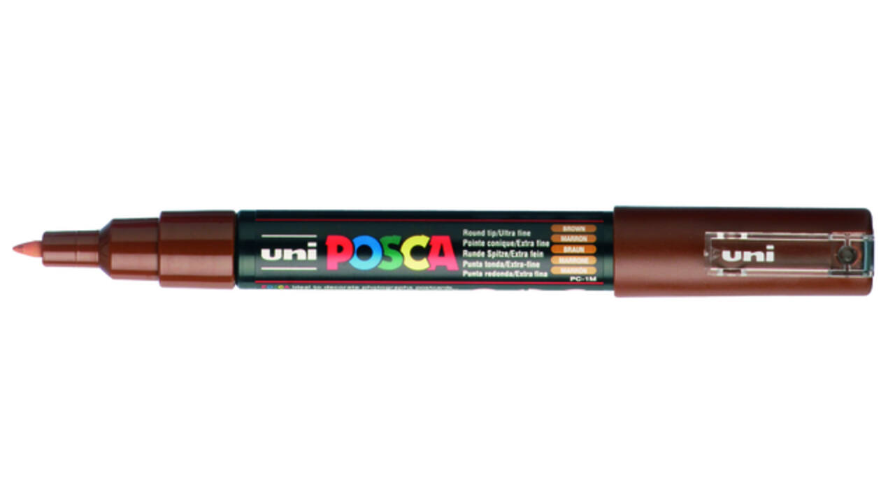 Paintmarker Uni POSCA PC1MC extra fijn bruin