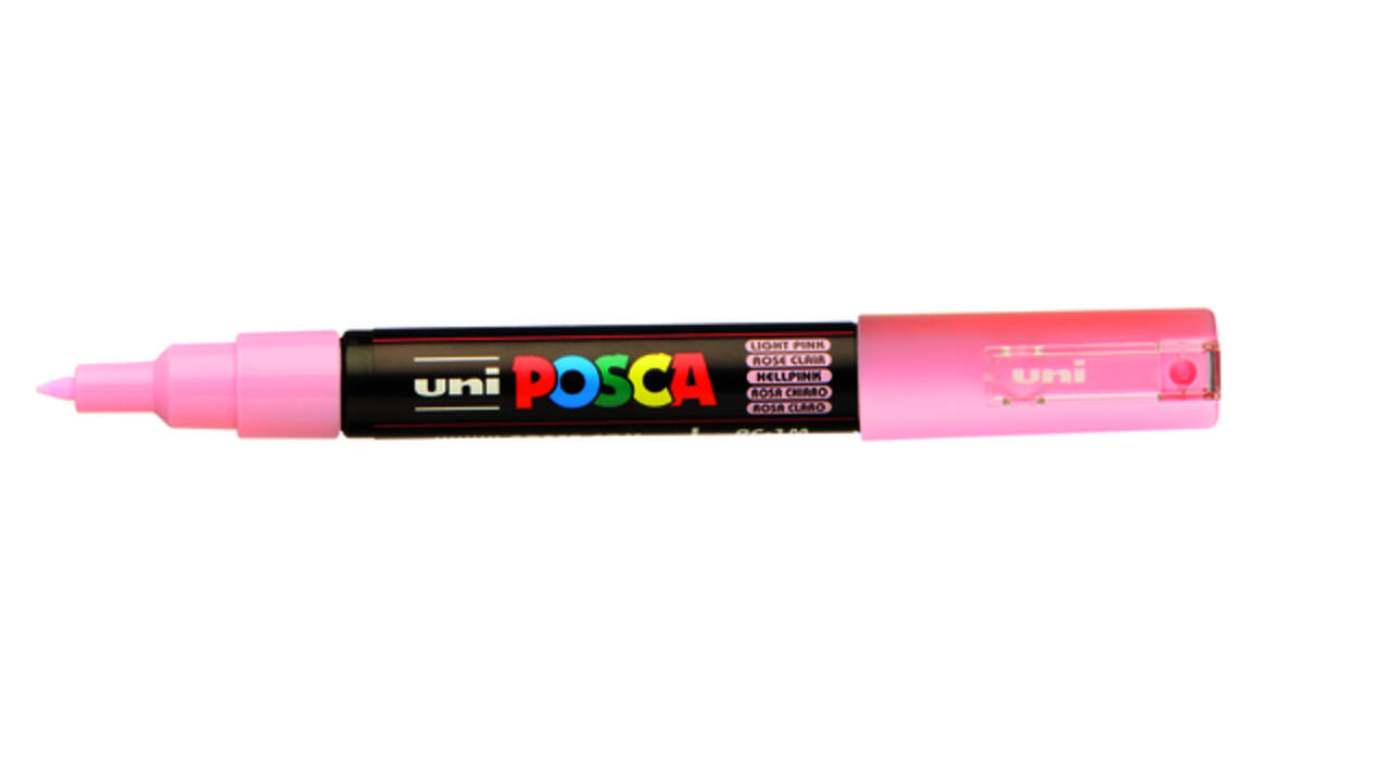 Paintmarker Uni POSCA PC1MC extra fijn lichtroze