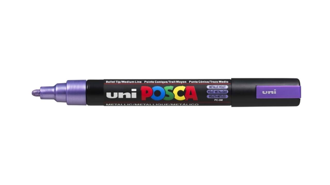 Paintmarker Uni POSCA PC5M medium metallic paars
