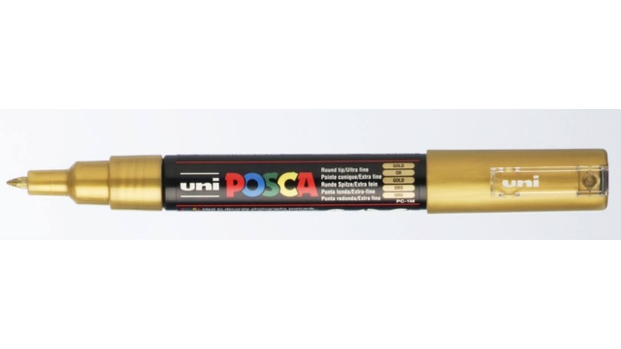 Paintmarker Uni POSCA PC1MC extra fijn goud