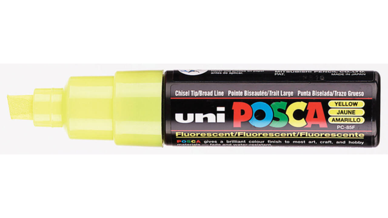 Paintmarker Uni POSCA PC8K breed schuin gl