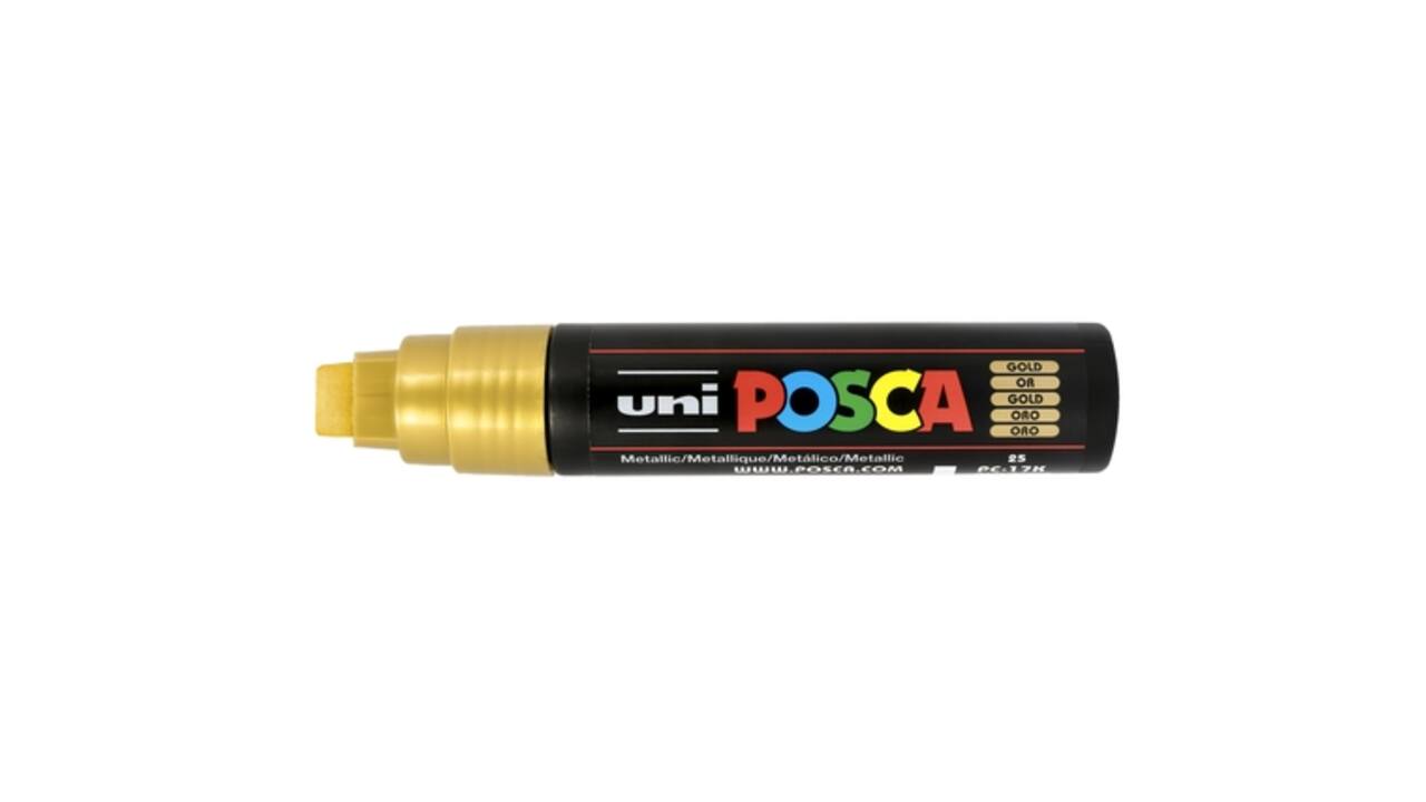 Paintmarker Uni POSCA PC17K extra breed rechthoek goud