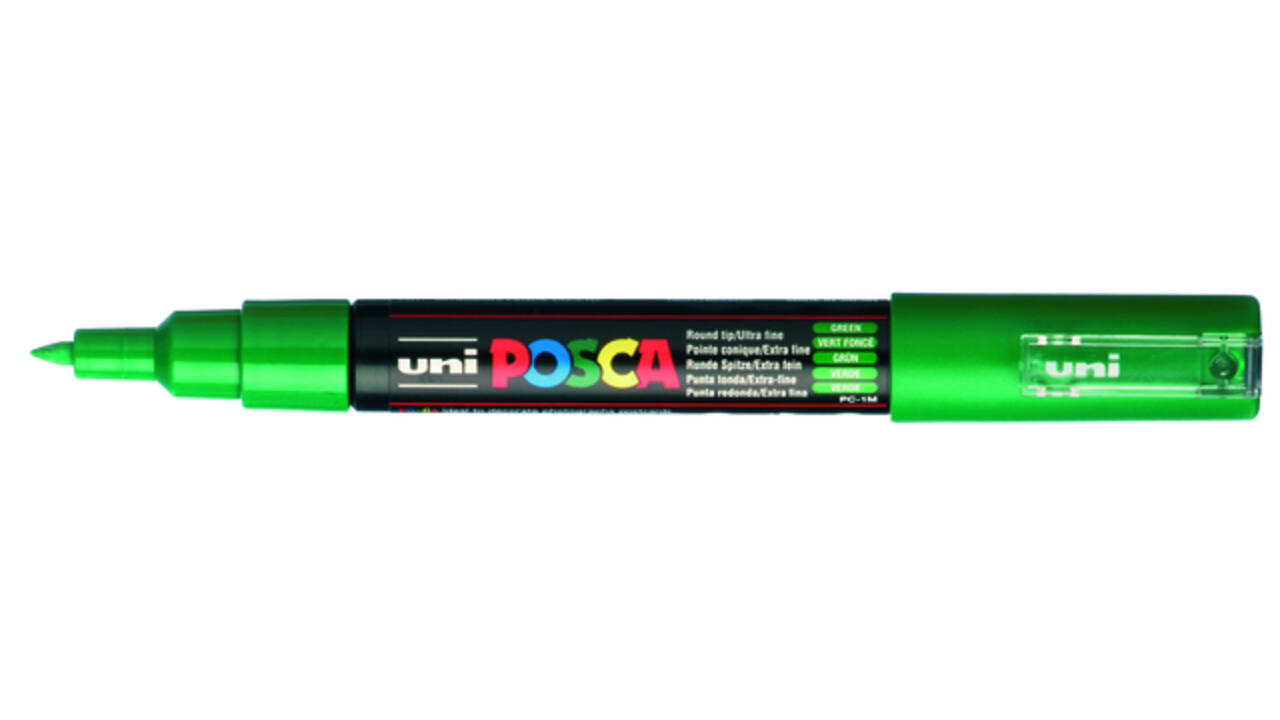 Paintmarker Uni POSCA PC1MC extra fijn donkergroen