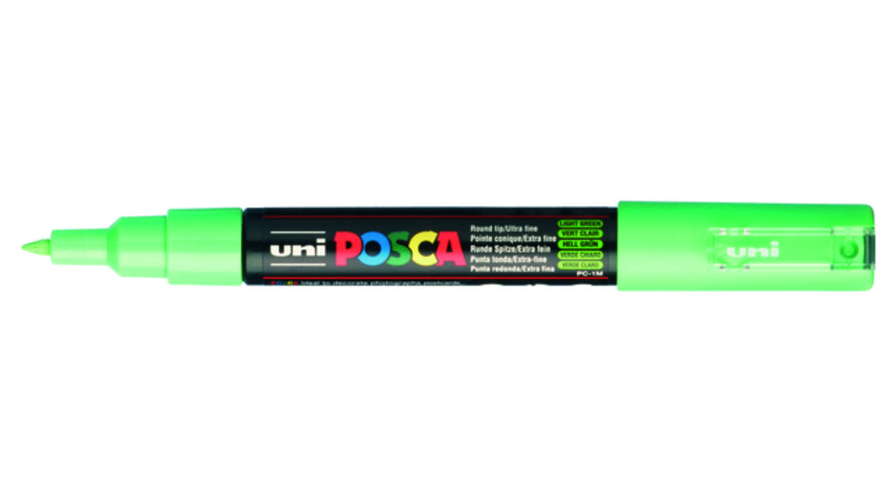 Paintmarker Uni POSCA PC1MC extra fijn lichtgroen