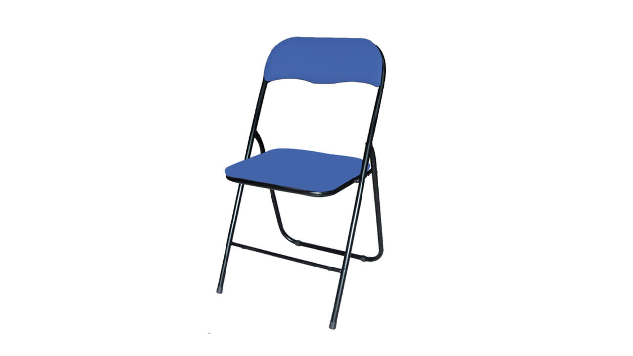Klapstoel BRASQ FC100 blauw-zwart