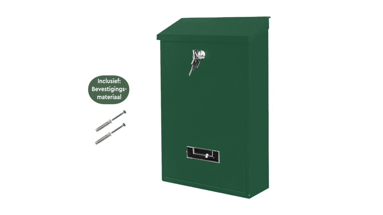 Brievenbus BRASQ PB100 Basic wand groen