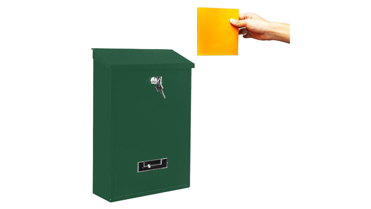 Brievenbus BRASQ PB100 Basic wand groen