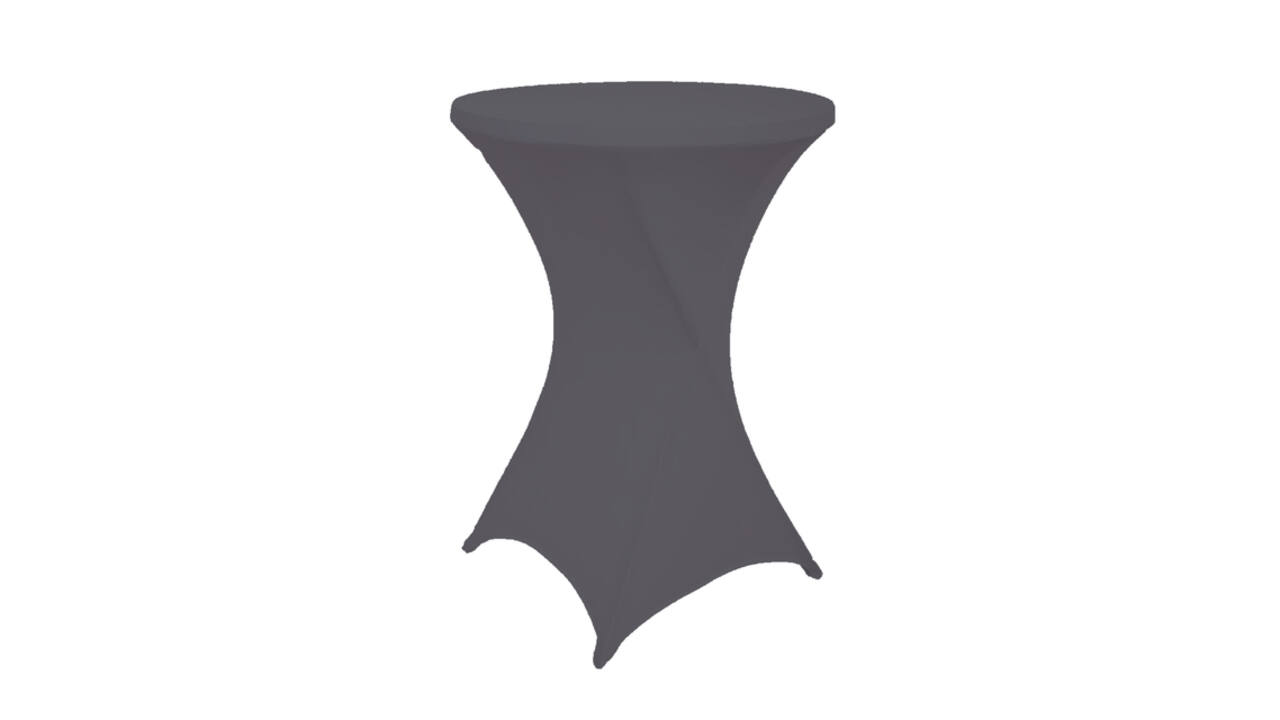 Tafelrok BRASQ voor statafel 80cm antraciet